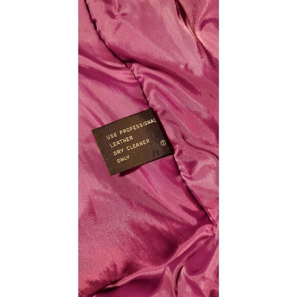 Foxrun Vintage Bomber Suede Jacket front pockets snap buttons in Black Size Larg - Picture 9 of 11